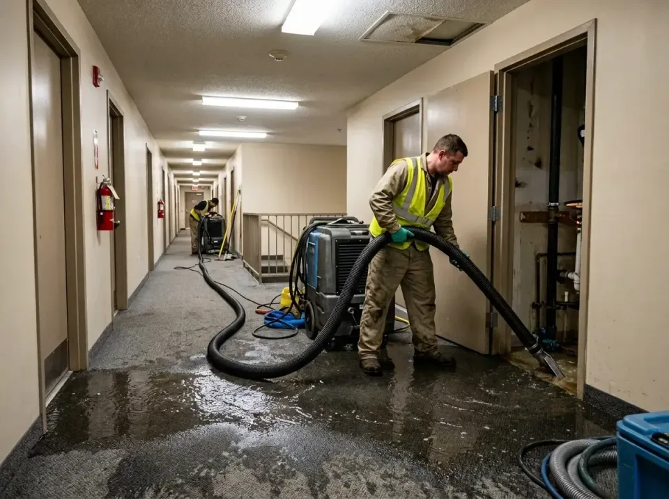 multi-unit-apartment-hallway-f-005 — frequently asked questions, Emergency Burst Pipe Water Extraction & Removal in Blackwel…